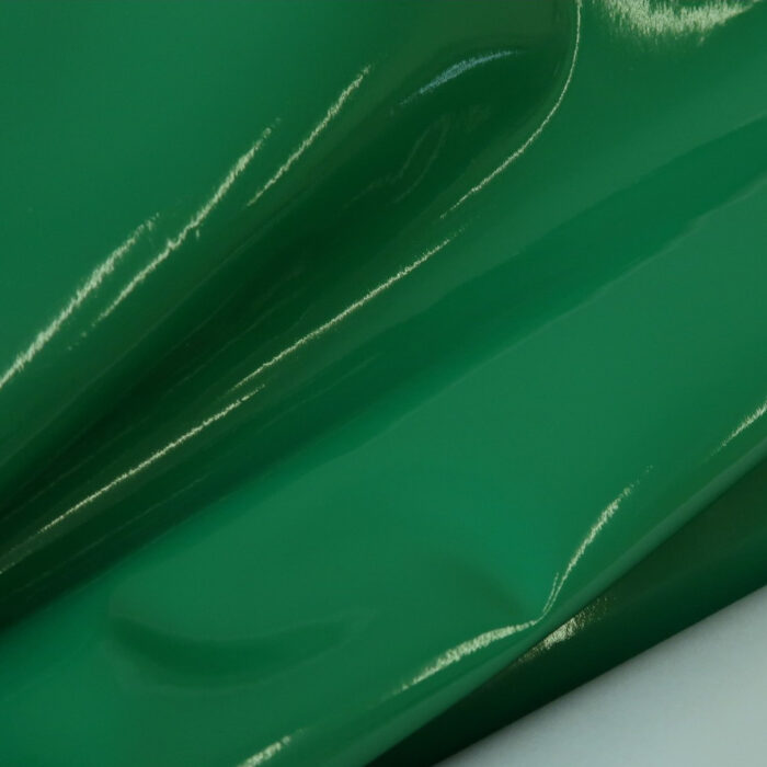 Imitace kůže s latexovým povrchem zelená