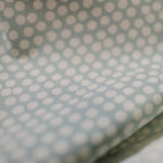 Pevné plátno světle tyrkysové se smetanovým puntíkem – kanvas