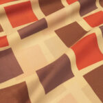 Podšívka smetanová s barevnými čtverci