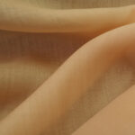 Voál béžový lněný