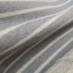 Teplákovka bílé a šedé pruhy