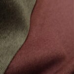 Pletenina double hnědá a starorůžová