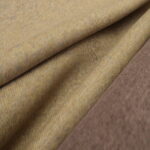 Pletenina double béžovooranžová a hnědá