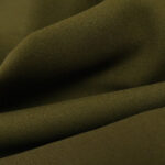 Žoržet khaki zelený bavlněný