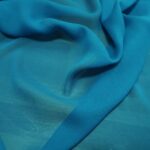 Šifon tmavě tyrkysový