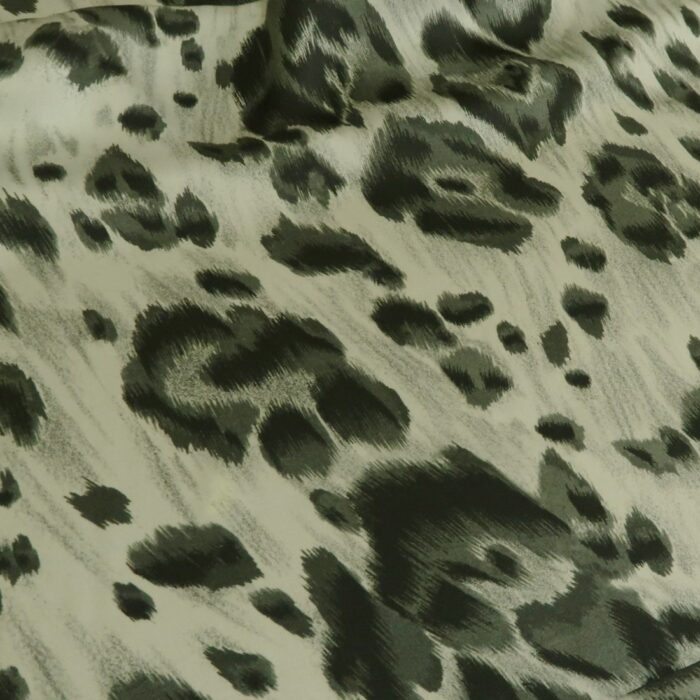 Satén šedý se zvířecím vzorem Stella McCartney