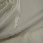 Šifon smetanový "zrnitý" s elastanem