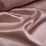 Satén starorůžový hedvábný s elastanem