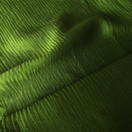 Žakár zelený hedvábný