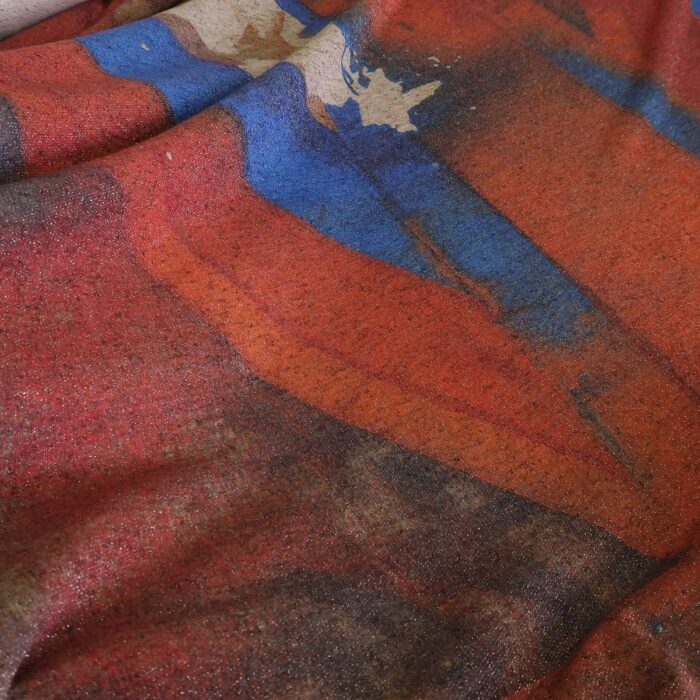 Teplákovka hnědá s cihlovou anglickou vlajkou Vivienne Westwood