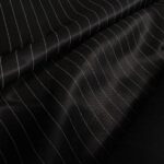 Podšívka modrá s bílými vytečkovanými proužky