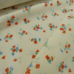 Manžestr smetanový s drobnými květy