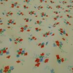 Manžestr smetanový s drobnými květy