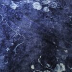 Úplet modrý mramorový s vlnou a viskózou Vivienne Westwood