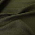 Plátno khaki zelené lněné s hrubší vazbou
