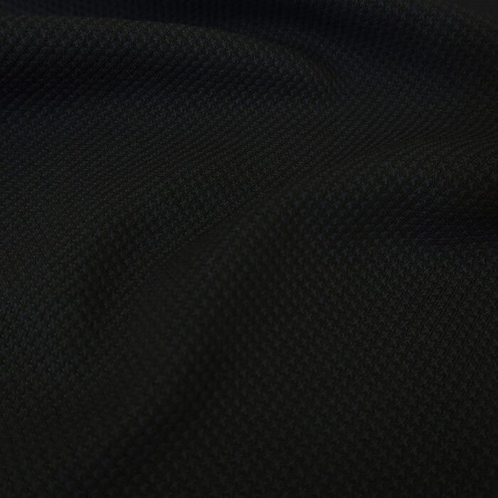 Žakár černo-modrý s piké vzorem
