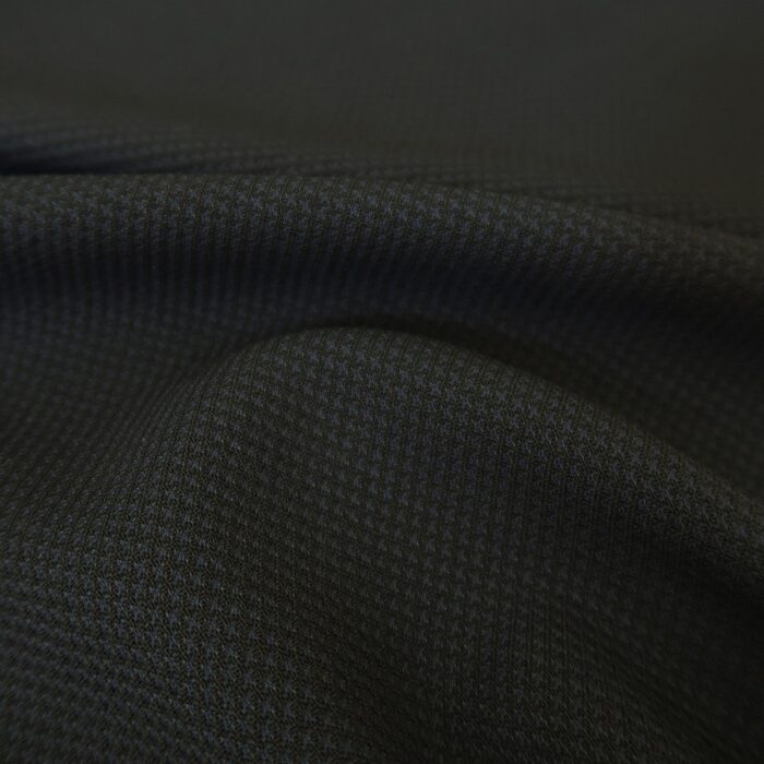 Žakár černo-modrý s piké vzorem