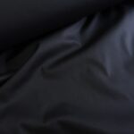 Popelín černý bavlněný s elastanem