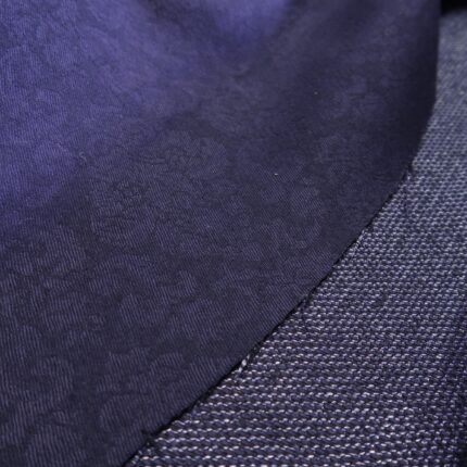 Žakárová kabátovka fialová