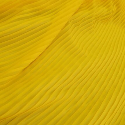 Šifon žlutý plisé