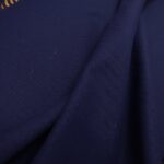 Flauš švestkově modrý s třásněmi