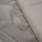 Mušelín ivory krešovaný hedvábný