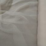 Mušelín ivory krešovaný hedvábný