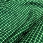 Homspen zelený s černo-bílou kostkou