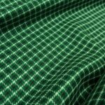 Homspen zelený s černo-bílou kostkou