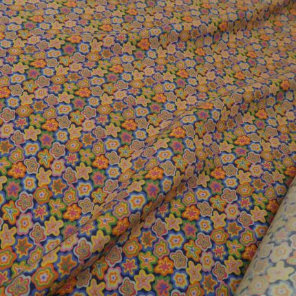 Marokén s barevnými hippie květy viskózový