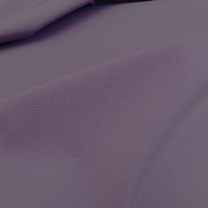 Vlněný serž fialový s elastanem