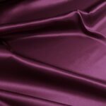 Satén fialový hedvábný s elastanem