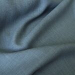 Plátno modré lněné kostýmové