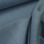 Plátno modré lněné kostýmové