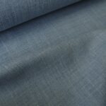 Plátno modré lněné kostýmové