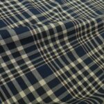 Serž se smetanovo-modrou kostkou košilový