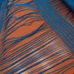 Síťovina modrá á la krajka s třásněmi Missoni