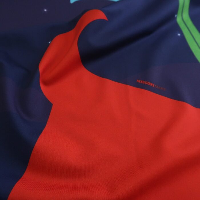 Plavkovina fialová s velkým vzorem znamení zvěrokruhu Missoni