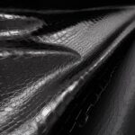 Imitace kůže černá á la krokodýl