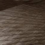 Šifon plisé hnědé