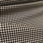 Gabardén s bílo-černým pepitem vlněný