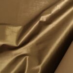 Satén hnědo-zlatý s krčeným efektem