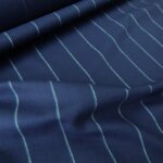 Flanel modrý s modro-bílým proužkem