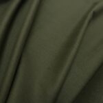 Flanel khaki zelený s rybí kostí