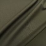 Vlněný serž khaki zelený