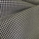 Homspen s černo-bílou kohoutí stopou bavlněný