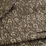 Úplet hnědý žakárový