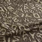 Úplet hnědý žakárový