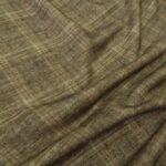 Pletenina hnědá s žíhanou kostkou