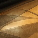 Tyl černý hedvábný